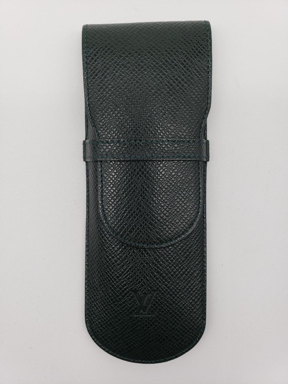 Authentic Louis Vuitton Glasses Case – Black Leather – Eyewear Sleeve/Pouch